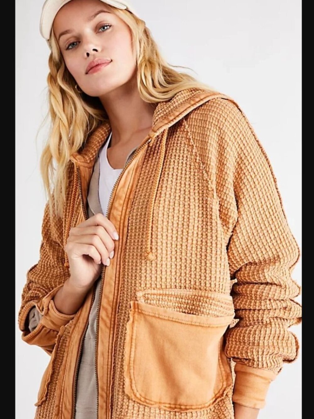 Free People We the Free Rogers Cardi in Toasted Coconut